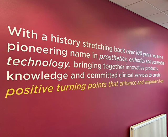 Printing interior graphics